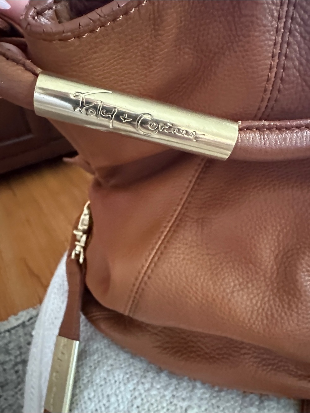 Foley + Corinna Tan Leather Shoulder Hobo - Picture 4 of 7